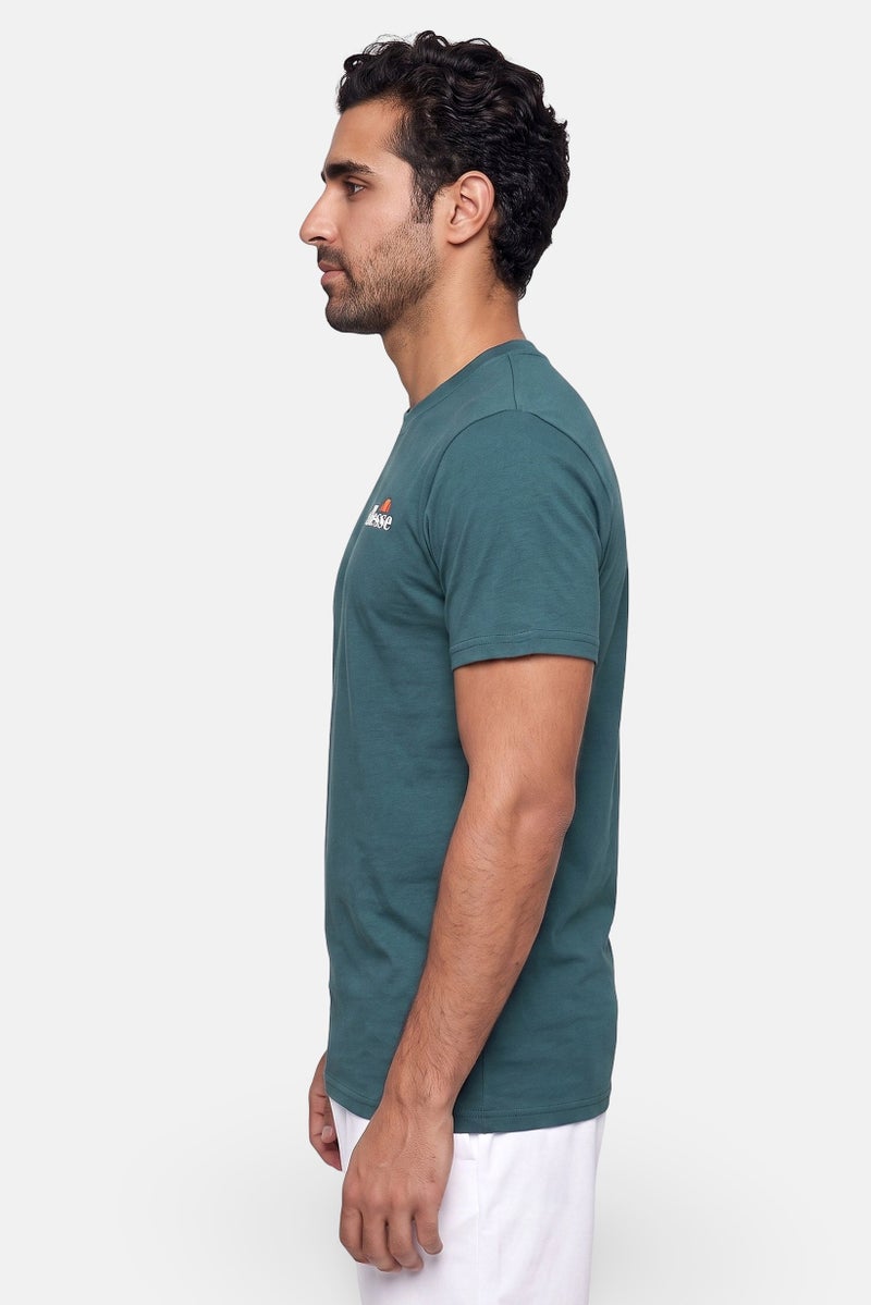 Ellesse Men Sportwear Fit Short Sleeve Training T-Shirt, Dark Green - Image 3
