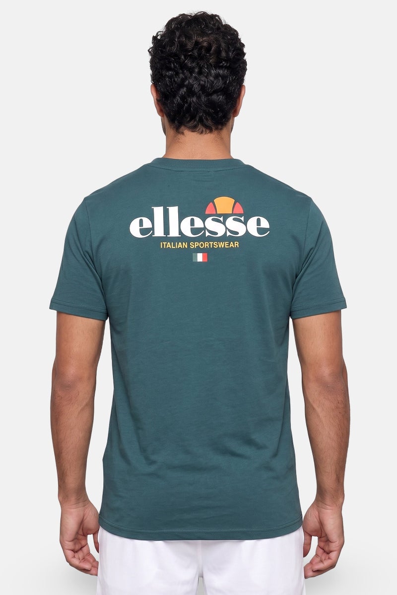 Ellesse Men Sportwear Fit Short Sleeve Training T-Shirt, Dark Green - Image 4