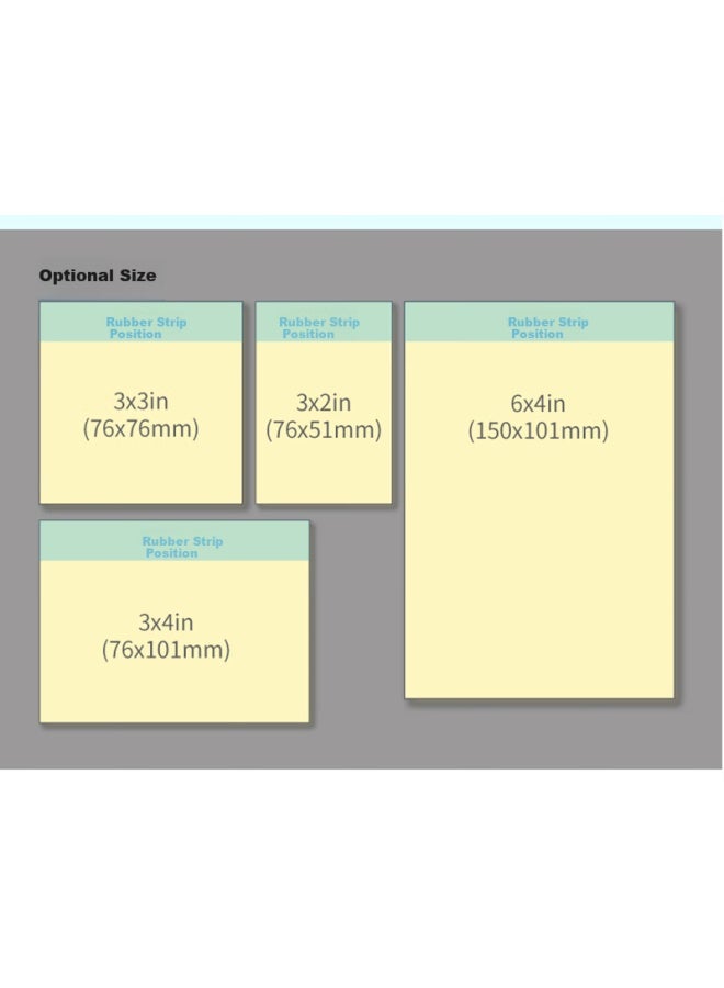 Stickn (Stickn) Single Colorful Sticky Notes Memo Pad 76*51Mm Self-Adhesive Message Book Fluorescent 5 Colors Pen Holder Type 125 Sheets/Pad 33012 - Image 4