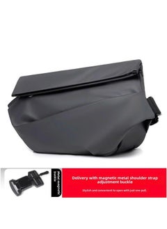 Generic Trendy Mens Sling Bag Water-Resistant Multi-Function Chest Pack Gray [send magnetic suction buckle]] 