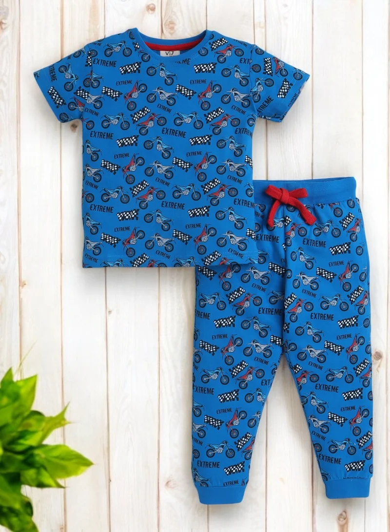 victor and jane Victor and Jane - All-Over Printed T-shirt and Pyjama Set