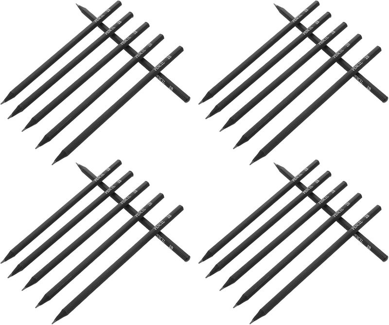 30 Pieces 2b Graphite Sketching Pencils, Black Wood Drawing Tools for ’s Art Learning and Outdoor Sketch Supplies - Image 1