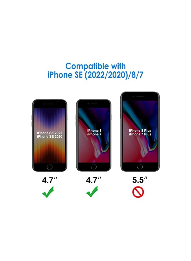 Jetech Privacy Screen Protector for iPhone SE 3/2 (2022/2020 Edition), iPhone 8 and iPhone 7, Anti-Spy Tempered Glass Film, 2-Pack - Image 3