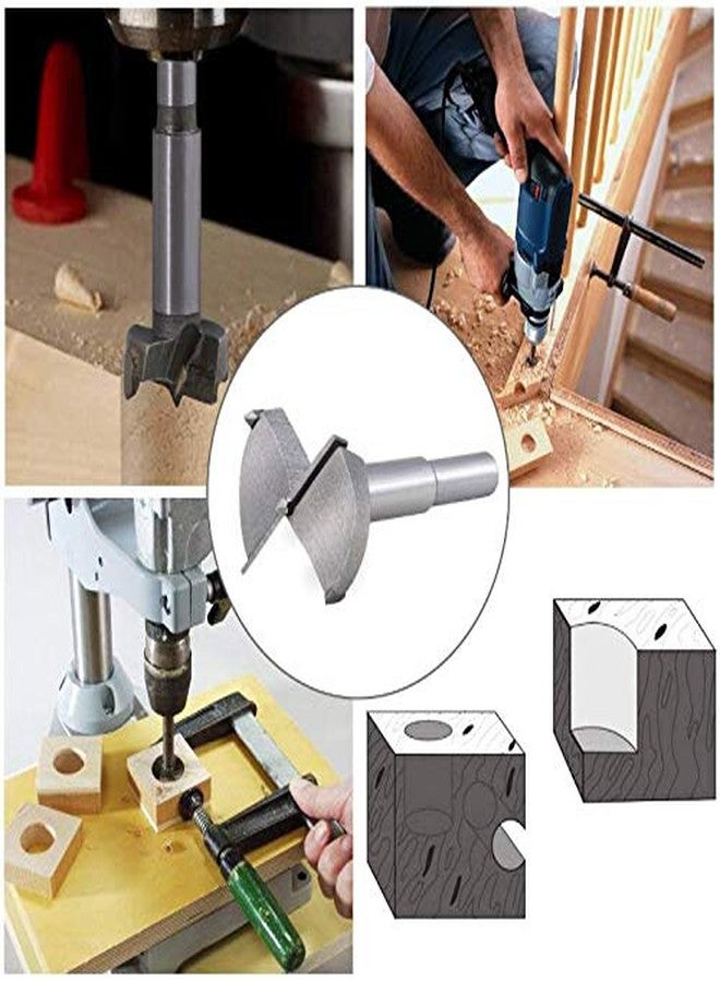 HURESON Forstner Drill Bit Set 16pcs 15-35mm Punching Bit Wood Slabs Flat Wing Drilling Hole Hinge Cemented Carbide Drilling Counterbore Flat Bit Drill Set Woodworking Hole Saw Wood Cutter Tool (16pcs) - Image 5