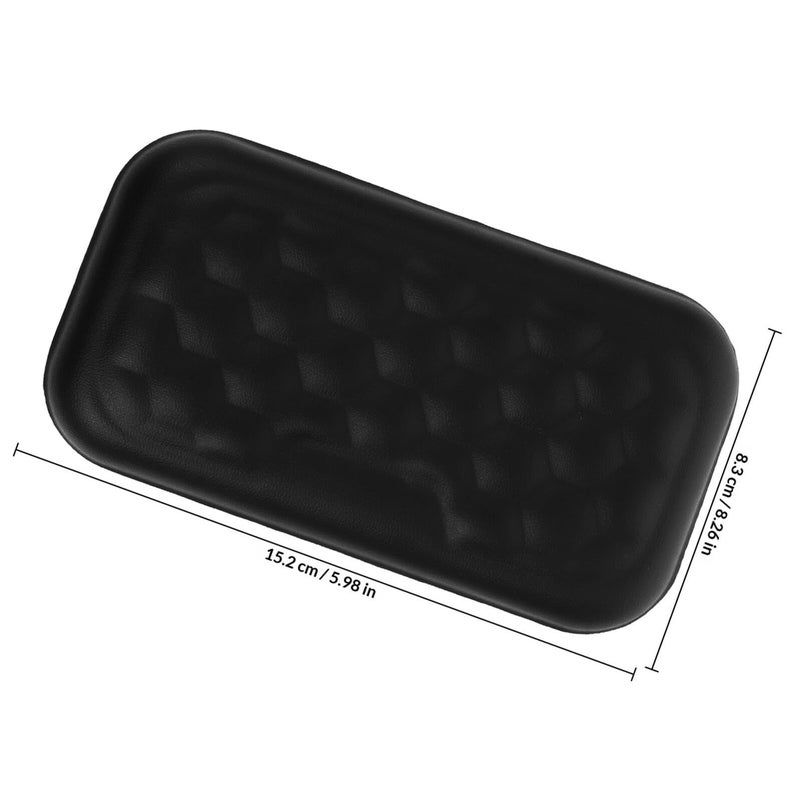 Abaodam Ergonomic Wrist Rest Pad Black Leather Desk Edge Cushion - Image 3