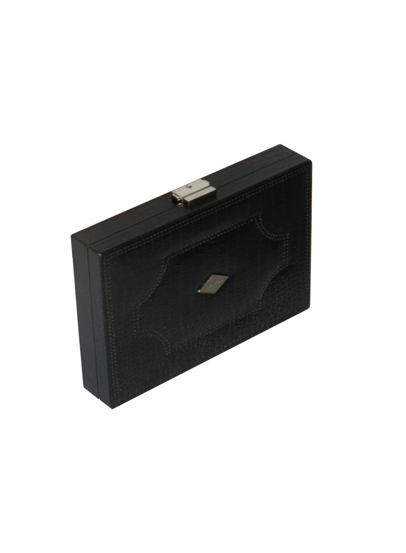 LAVERI LEATHER Laveri 7 Piece Genuine Leather Pen  Case Storage and Fountain Pen , Chain, Braslets ,Ring And Cufflinks Organizer Box with Key Lock  - Image 3