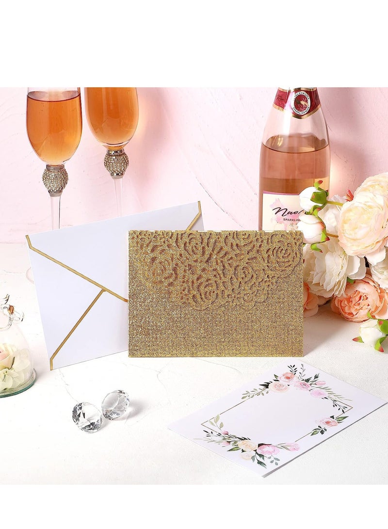 Wedding Pop-up Card Set 3D Greeting Anniversary Romantic Congratulations with Envelope - Image 4
