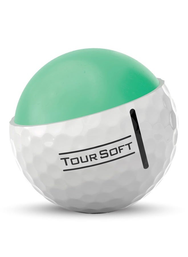Titleist Tour Soft Golf Balls, White (One Dozen) - Image 3