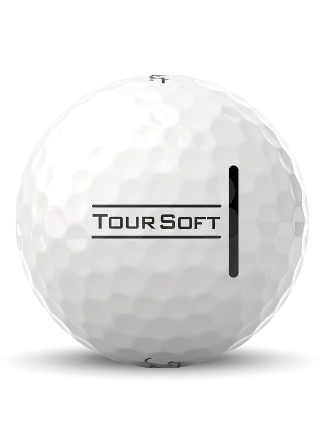 Titleist Tour Soft Golf Balls, White (One Dozen) - Image 4