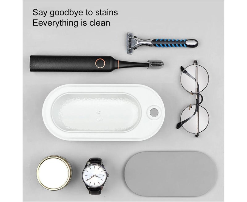 High-Frequency Ultrasonic Cleaning Device for Jewelry and More - White - Image 3