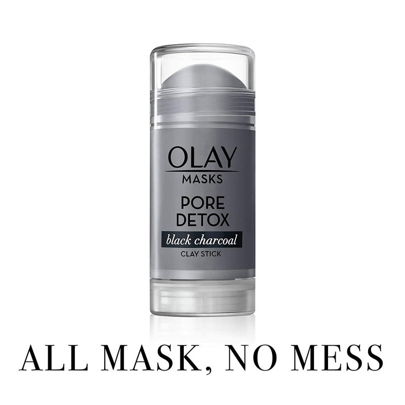 Olay Face Mask by Olay, Clay Charcoal Facial Mask Stick, Pore Detox Black Charcoal, Spa and Beauty Gift for Women 1.7 Oz - Image 2