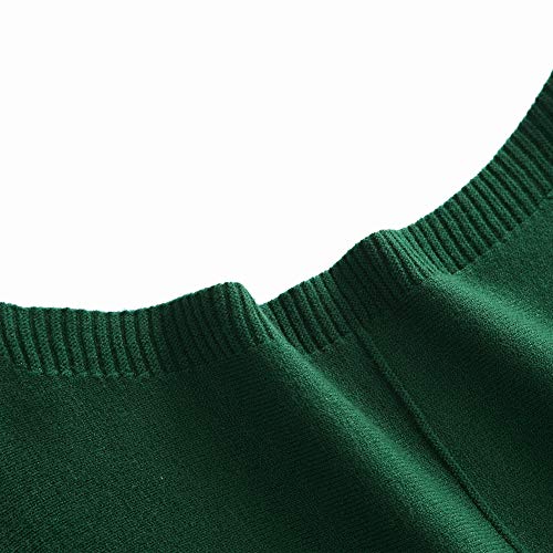 Ckikiou Womens Lightweight Oversized Boat Neck Sweaters Tops Dolman Batwing Sleeve Ribbed Knitted Pullovers - Image 2