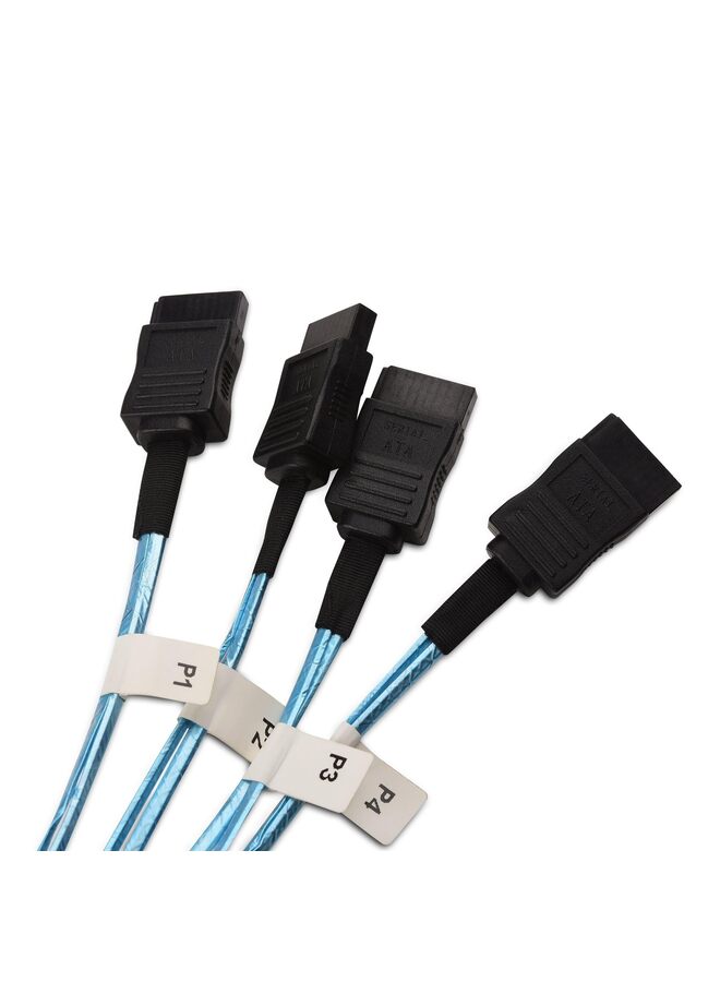 LAMAY Internal Mini SAS to SATA Cable 3.3 Feet (SFF-8087 to SATA Forward Breakout) - Image 4
