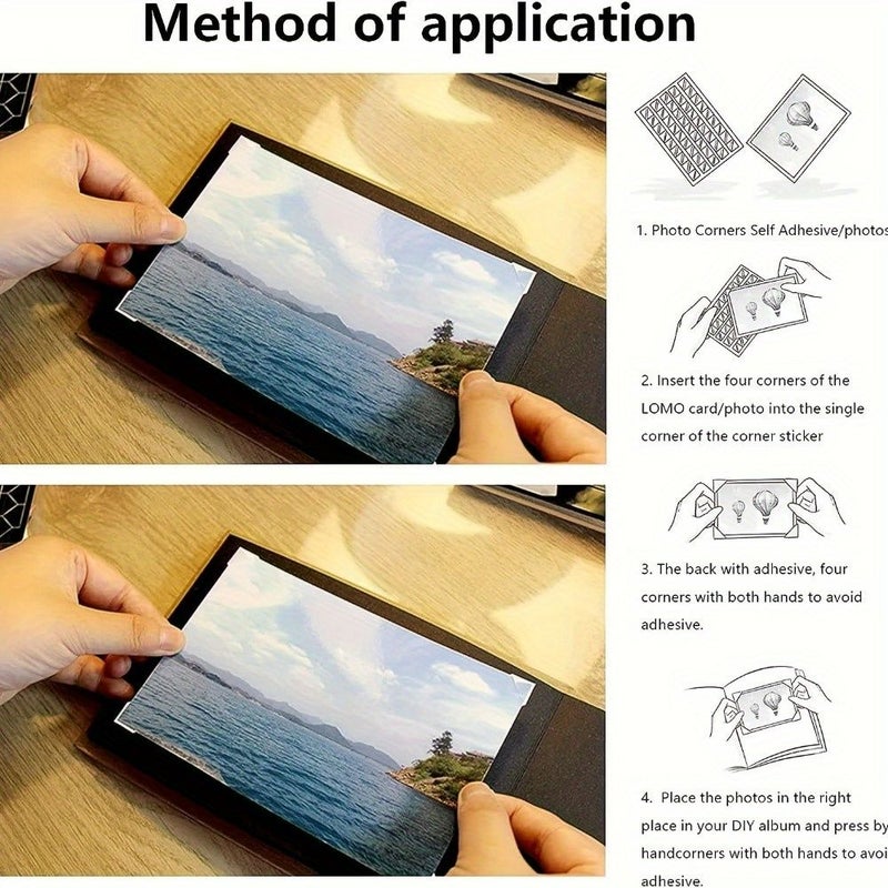 102 Transparent Self-Adhesive Photo Corner Stickers for Albums Memory And Picture Books - Image 4