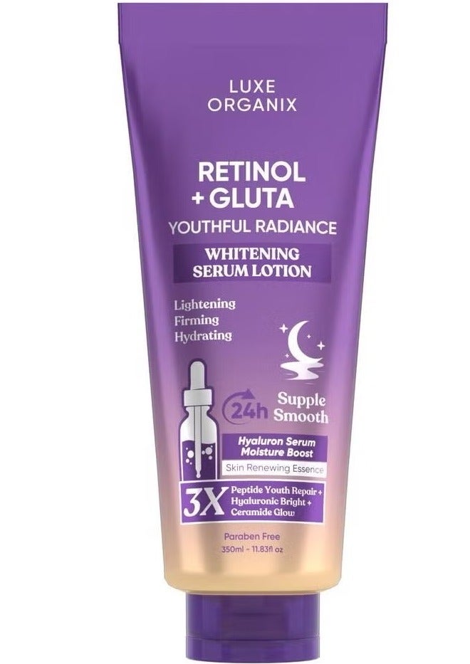 Retinol + Gluta Youthful Radiance Whitening Lotion 350ML