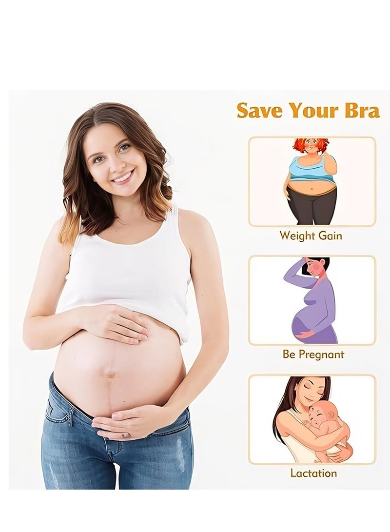 T NEWFUN 6PCS Bra Extenders for Women – 2 Hook & 3 Hook Extension Set in – Soft Stretchy Bra Strap Extenders for Pregnancy, Weight Change, Everyday Comfort - Image 3