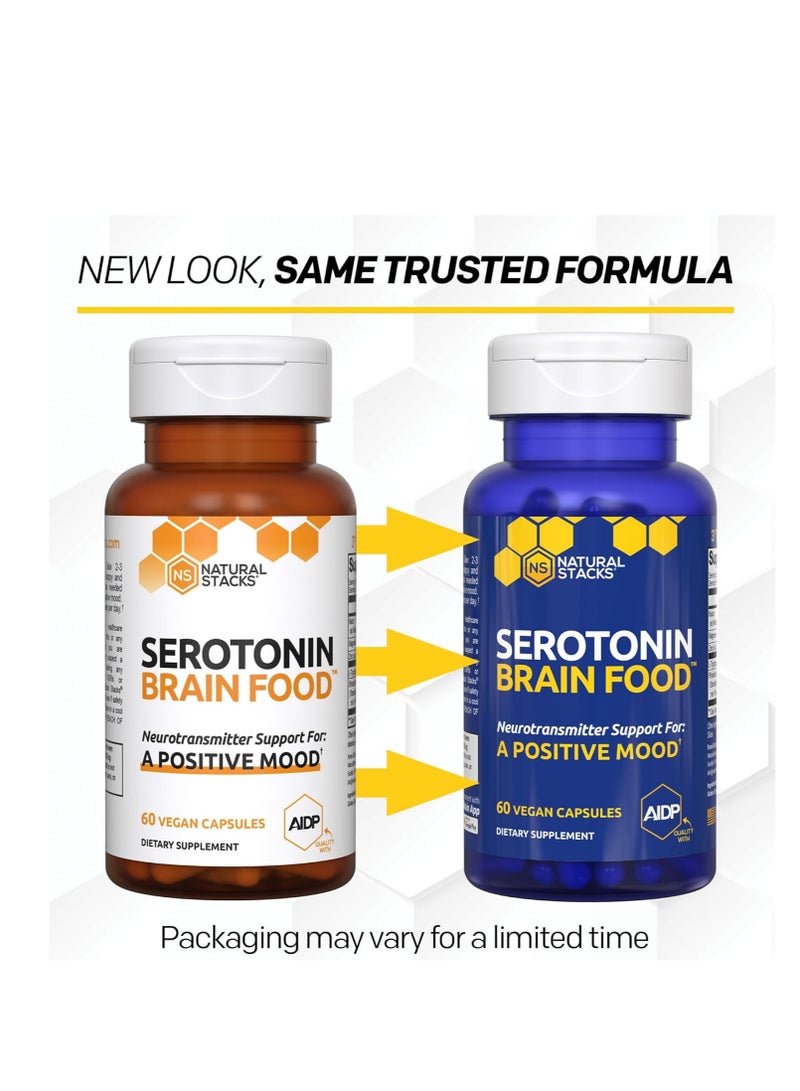 NATURAL STACKS Serotonin Brain Food - 60 Capsules - Image 3