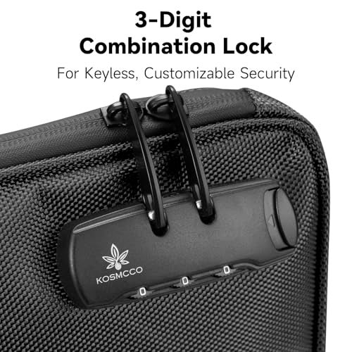 KOSMCCO Beach Locking Bag, 9x7.5 Inch Portable Safe for Phone, Wallet, Keys | Anti-Theft Locking Travel Pouch for Pool, Vacation (Black) - Image 4
