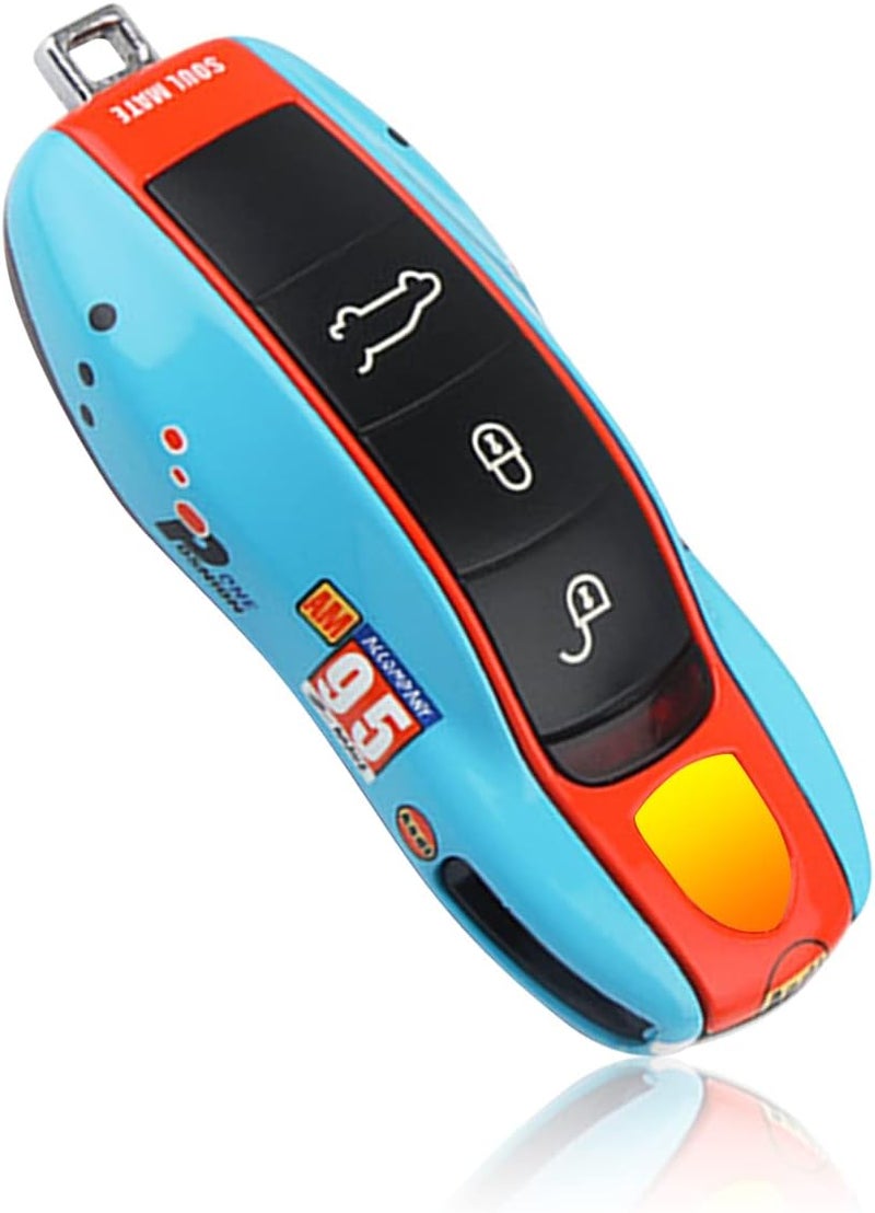 LIMBQS Porsche Car Key Protection Keychain - Old Blue - Image 1