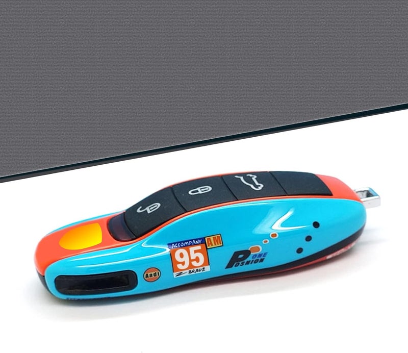 LIMBQS Porsche Car Key Protection Keychain - Old Blue - Image 2