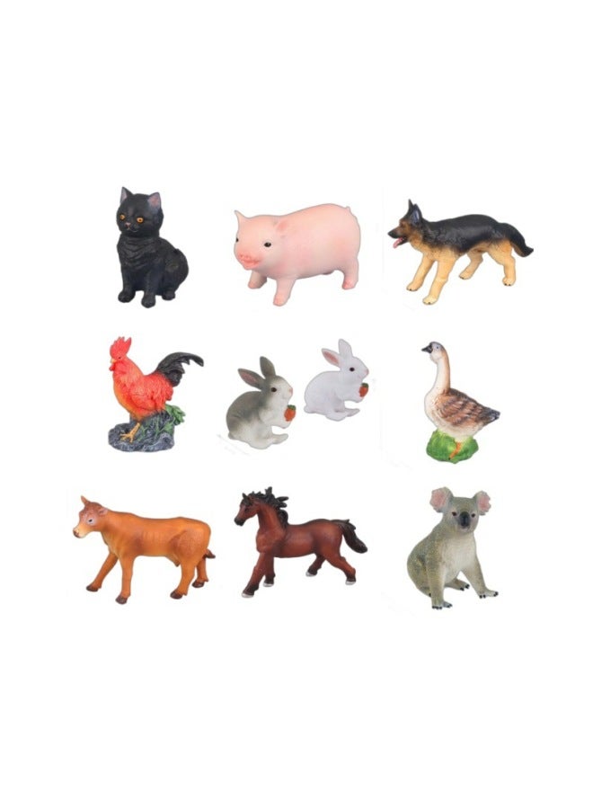 Children's Cognitive Soft Rubber Poultry Puzzle Simulation Animal Model Toy Chicken Duck Goose Farm Ornaments-Color:Hen - Image 5