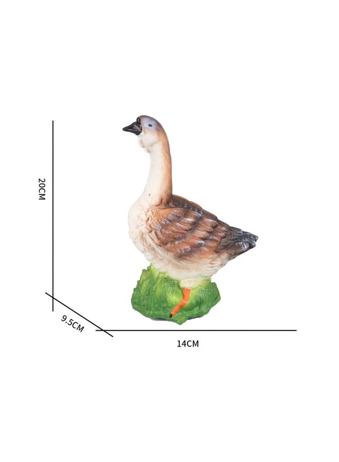 Children's Cognitive Soft Rubber Poultry Puzzle Simulation Animal Model Toy Chicken Duck Goose Farm Ornaments-Color:Hen - Image 2
