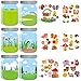 CY2SIDE 12PCS Spring Bugs Stickers Scene for Kids Make A Bug Jar Sticker Scene with Butterfly Bee Ladybug Flower Make Your Own Insect Stickers with Jar Scene DIY Spring Party Games Class Activities - Image 3