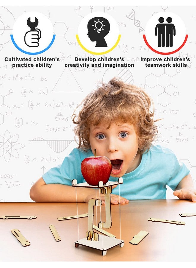 Poraxy 6 in 1 STEM Kits for Kids Age 8-10, Science Building Educational Experiment Projects 8-12, 3D Wooden Puzzles Crafts, Toys for Age 8-13, Gifts for Boys and Girls 6 7 8 9 10 11 12 13 Years Old - Image 3