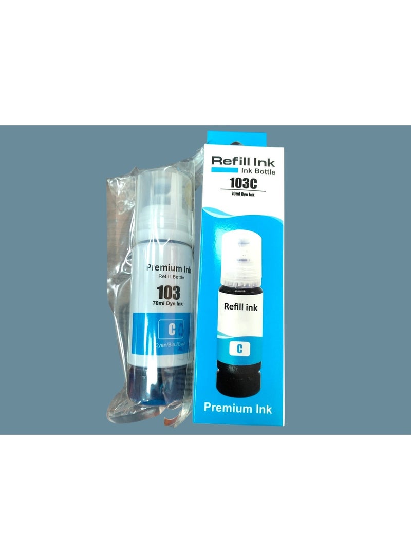 دعني حبر LET MY Ink 103 متوافق مع خراطيش إبسون Eco Tank L3110 L3111 L3150 L3156 L3160 L3210 L3211 L3250 L3251 L3252 L3256 L3260 L3266 L3550 L3560 L5190 L5290 L5296 L5590 L11050 (مجموعة من 4 ألوان) - Image 5