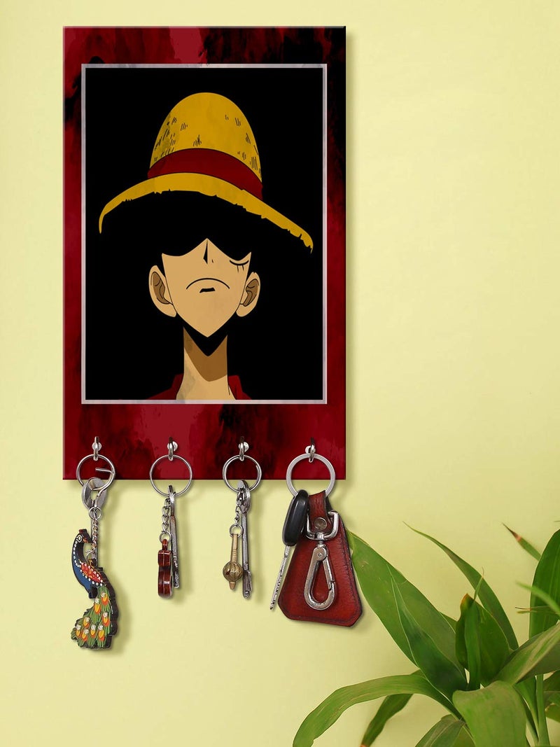 999STORE Wall Holders Hooks Holder Wall Mount Hanger Organizer Men Face Key Stand for Wall (MDF_7.5X12 Inch_Multi) KeyholderP133 - Image 1