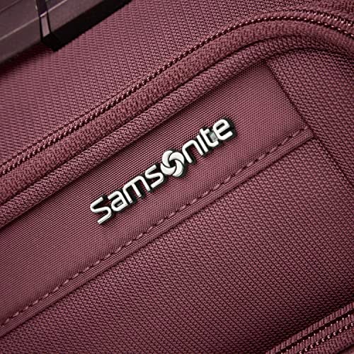 Samsonite Lineate DLX Softside Expandable Luggage with Spinner Wheels, Merlot, Medium Checked - Image 4