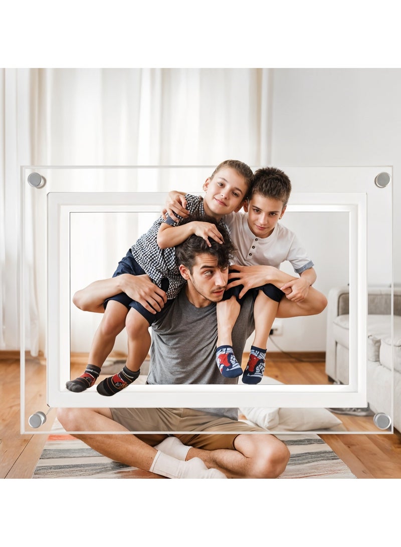 Powerology 10 inch Smart Frame Digital Photo Display / Wireless Instant Sharing / Smart Photo Centering / Touch Frame Display / Work with Frameo APP / Wireless Sharing Picture to the Frame - White  - Image 4
