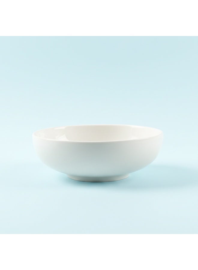 كويزين أرت أطباق كويزين آرت EFE من البورسلين الفاخر مقاس 5.5 بوصة (مجموعة من 4 قطع) | أطباق دائرية بيضاء فاخرة (14 × 14 × 5 سم) | أطباق بورسلين خفيفة الوزن مثالية للحساء والحبوب والوجبات الخفيفة والحلويات والاستخدام اليومي. - Image 3