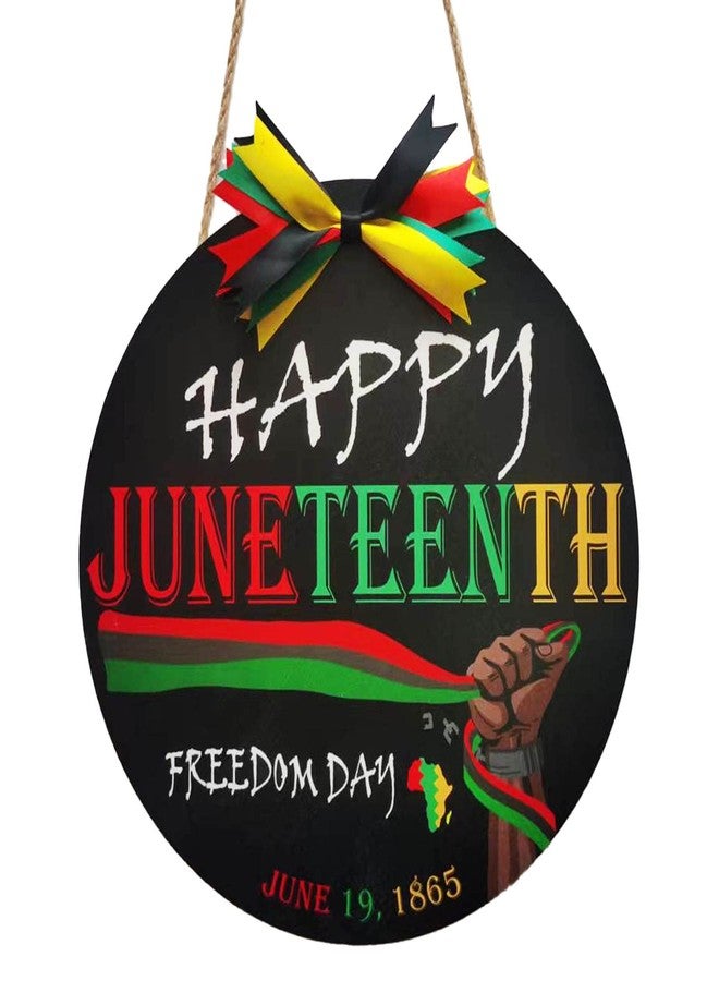 IRCOR Happy Juneteenth Sign for Front Juneteenth Decorations Outdoor Juneteenth Wreath Juneteenth Decor - Image 1