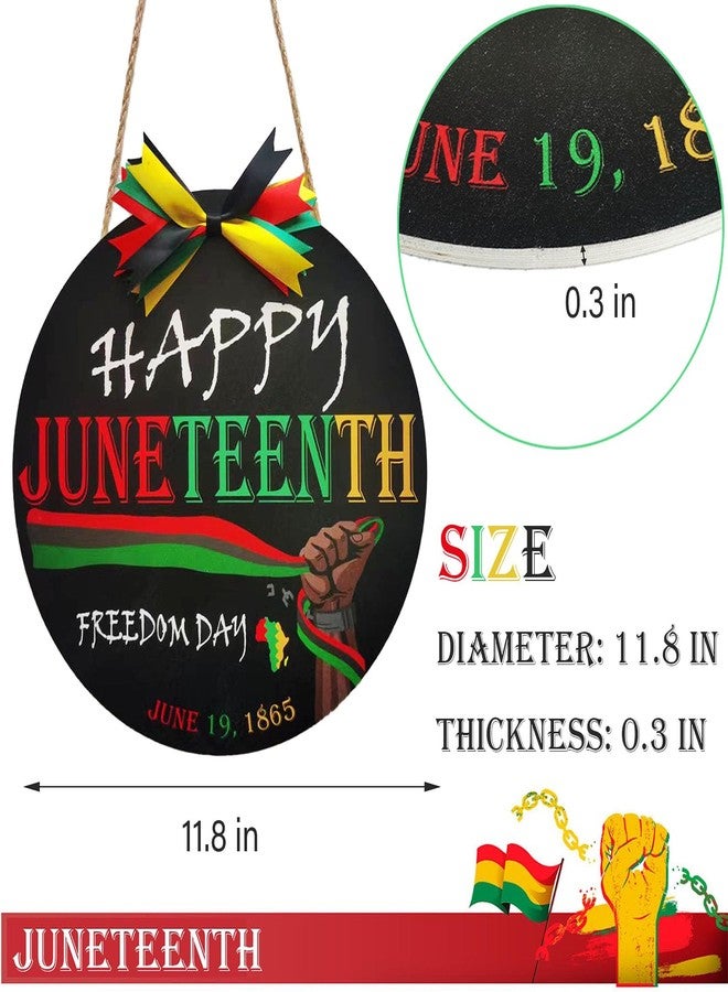 IRCOR Happy Juneteenth Sign for Front Juneteenth Decorations Outdoor Juneteenth Wreath Juneteenth Decor - Image 2