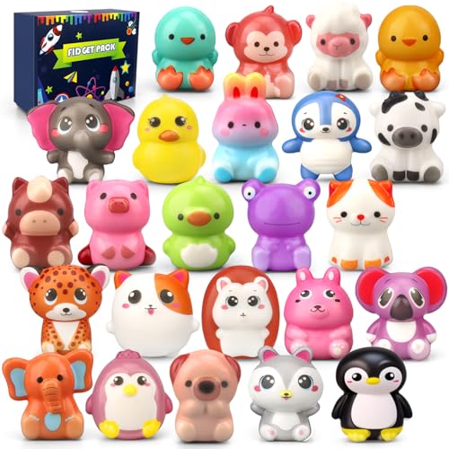 Amarlozn Squishies Fidget Toys for Kids 24 PCS Cute Party Favors Slow Rising Squeeze Toys Soft Foam Animals for Office Desk Decor Birthday Goodie Bag Fillers Christmas Stocking Stuffers Classroom Prizes - Image 1