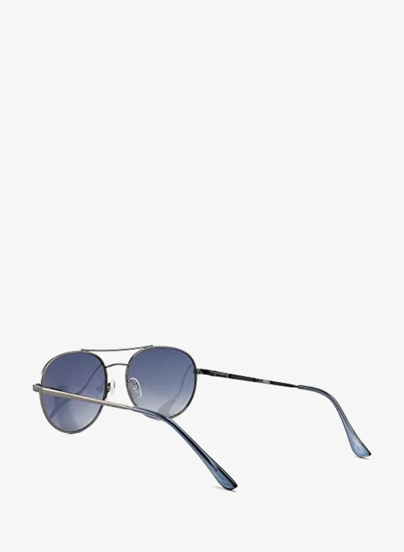 Lee Cooper Polarized Sunglasses Gun Frame Gradient Blue Mirror Lens 54mm  - LC1035C01