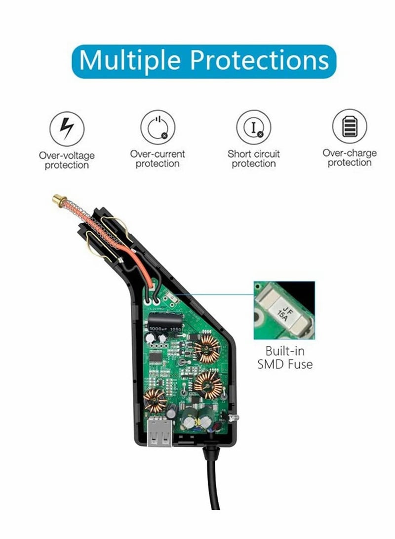 كاست ويف شاحن سيارة للطائرات بدون طيار لـ Mavic Air 2/Air 2S، شاحن بطارية/جهاز تحكم عن بعد للطائرات بدون طيار 3 في 1 - Image 4