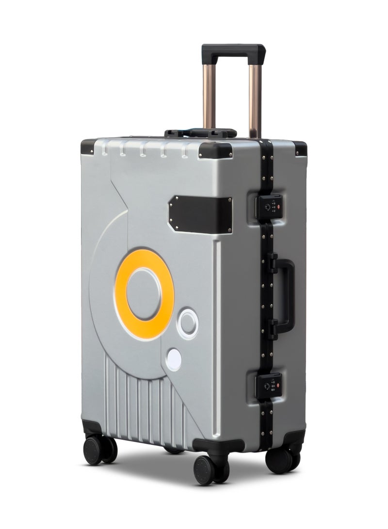 ZAAPPY Hard Shell Aluminum Frame 24 Inch (20-25kg) Luggage With TSA Lock, Travel Hook, Silent 360° Spinner Wheels, Water Resistant Suitcase - Image 1