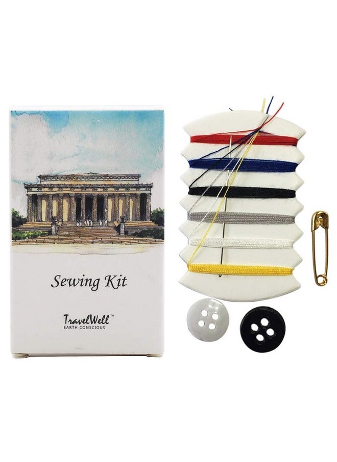 Travelwell TRAVELWELL Individually Wrapped Embroidery Compact Sewing Kit Boxed 100 Sets per Case Hotel Toiletries Amenities Landscape Series  - Image 1