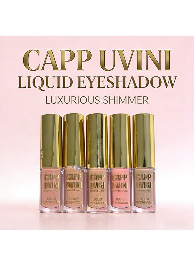Cappuvini Temperament Fog Eye Shadow Liquid,Liquid Matte Eyeshadow, Long Lasting Waterproof Liquid Eye Shadow, Velvet Matte Cream Eyeshadow, Neutral Nude Eye Shadow Makeup #01 - Image 3