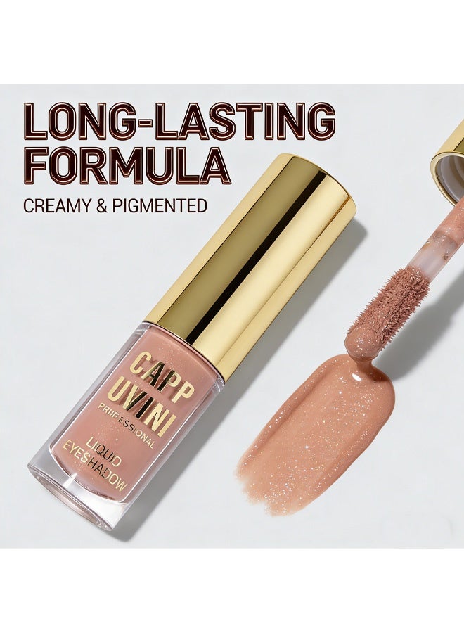 Cappuvini Temperament Fog Eye Shadow Liquid,Liquid Matte Eyeshadow, Long Lasting Waterproof Liquid Eye Shadow, Velvet Matte Cream Eyeshadow, Neutral Nude Eye Shadow Makeup #01 - Image 5