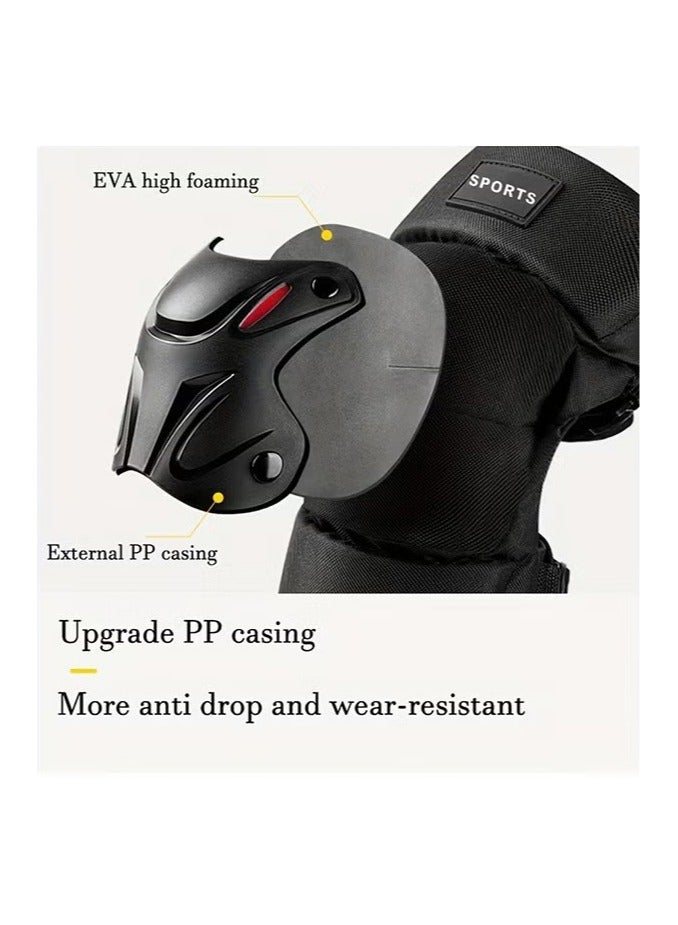 Bukela 1 Pair Motorcycle Knee Pads,Motorcycle Knee Shin Guard Pads,Adjustable Knee Cap Pads Protector,Heavy Duty Support Knee pads,Motorcycle Knee Brace - Image 2