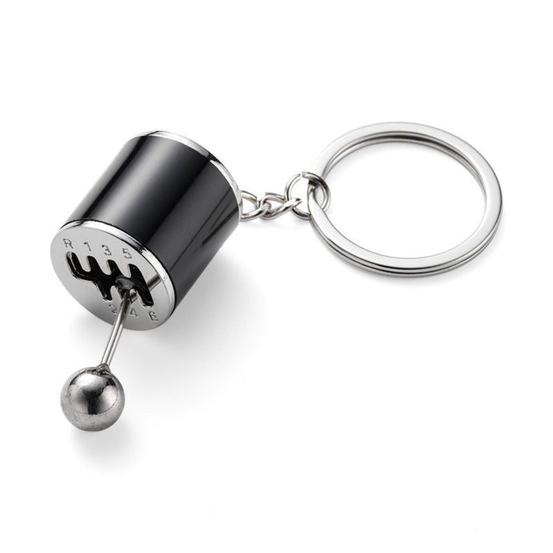 Metal Gear Shift Keychain Accessory with Manual Transmission Design - Image 1