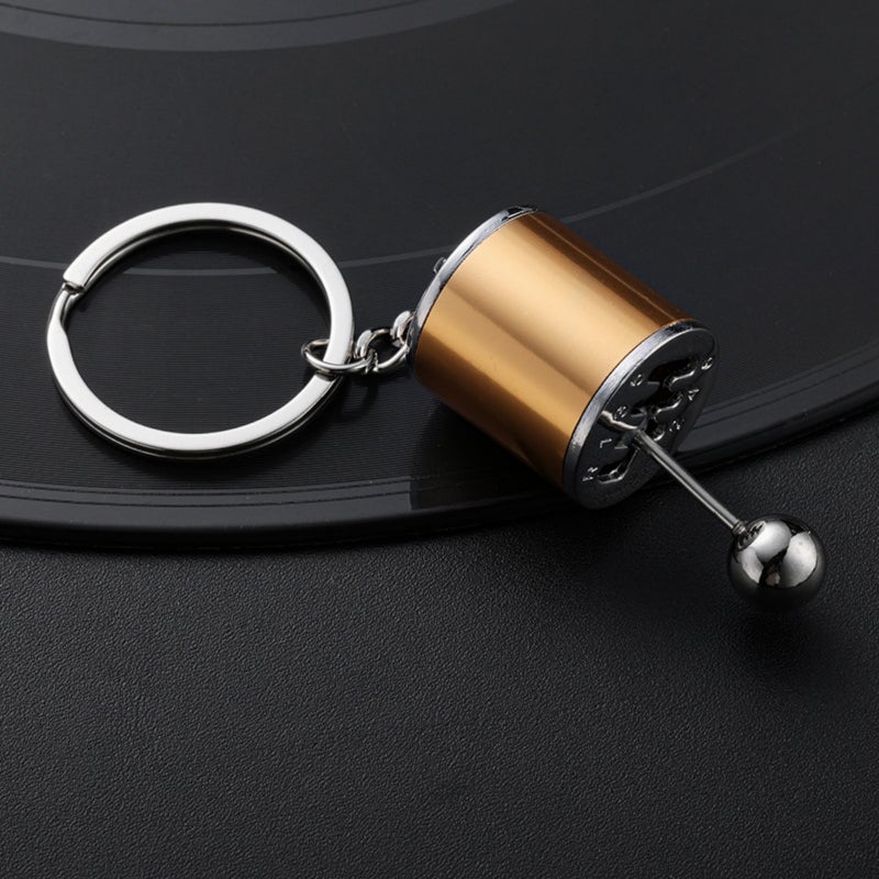 Metal Gear Shift Keychain Accessory with Manual Transmission Design - Image 2
