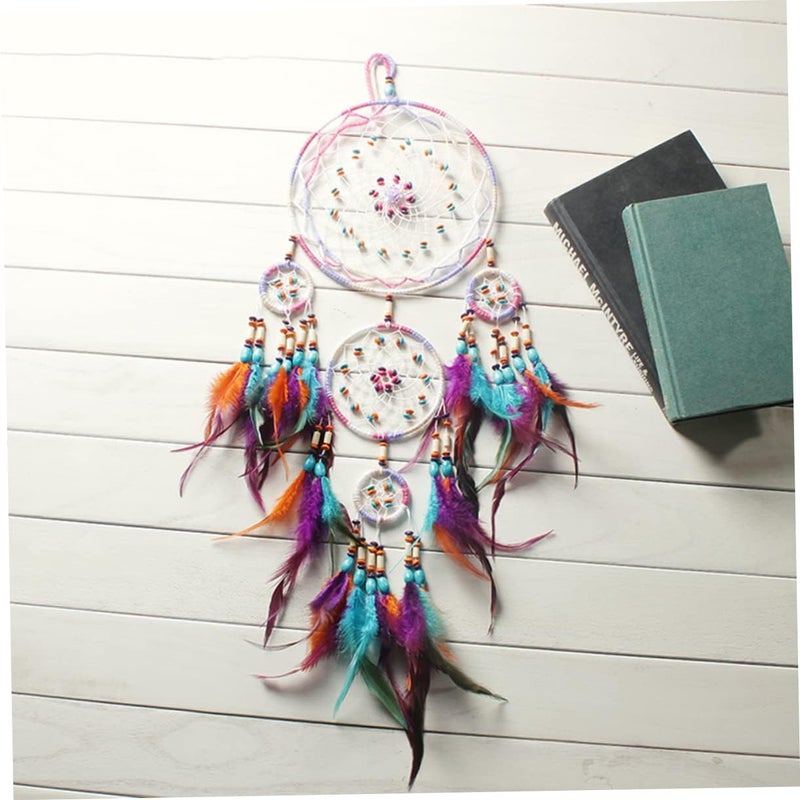 klarako 2pcs Hanging Exquisite Props Photo Chic Colorful Home Adornment Ornament Charming for Dreamcatcher Decor Room Living - Image 2