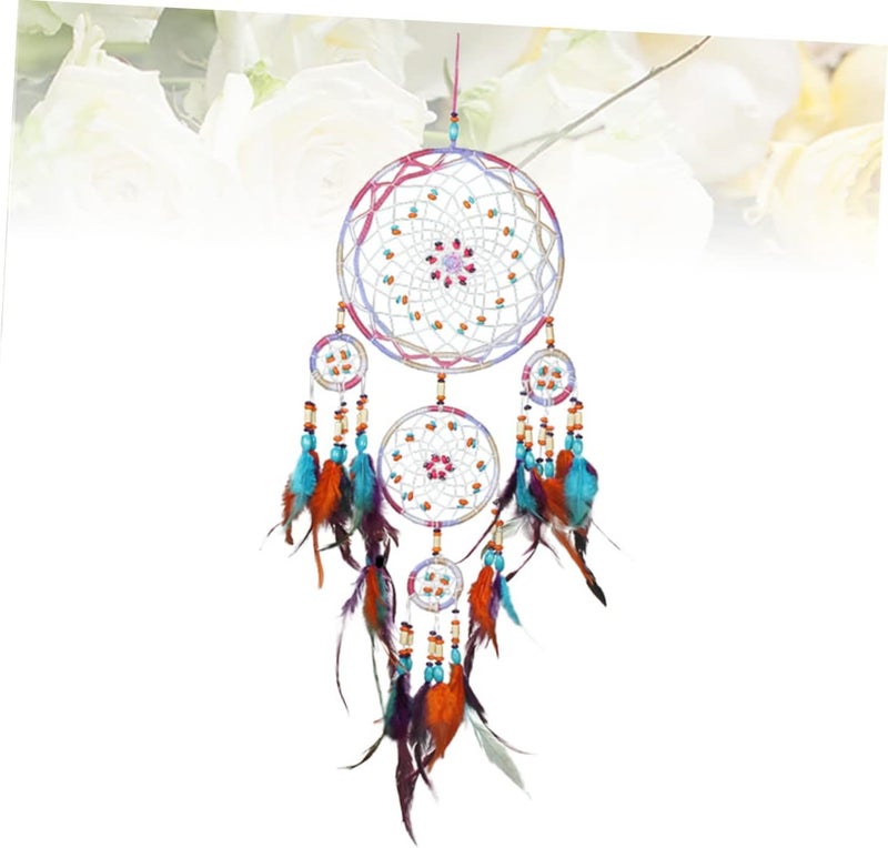 klarako 2pcs Hanging Exquisite Props Photo Chic Colorful Home Adornment Ornament Charming for Dreamcatcher Decor Room Living - Image 4