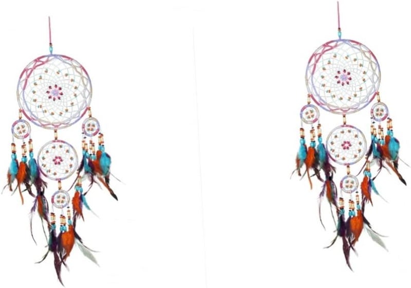 klarako 2pcs Hanging Exquisite Props Photo Chic Colorful Home Adornment Ornament Charming for Dreamcatcher Decor Room Living - Image 1