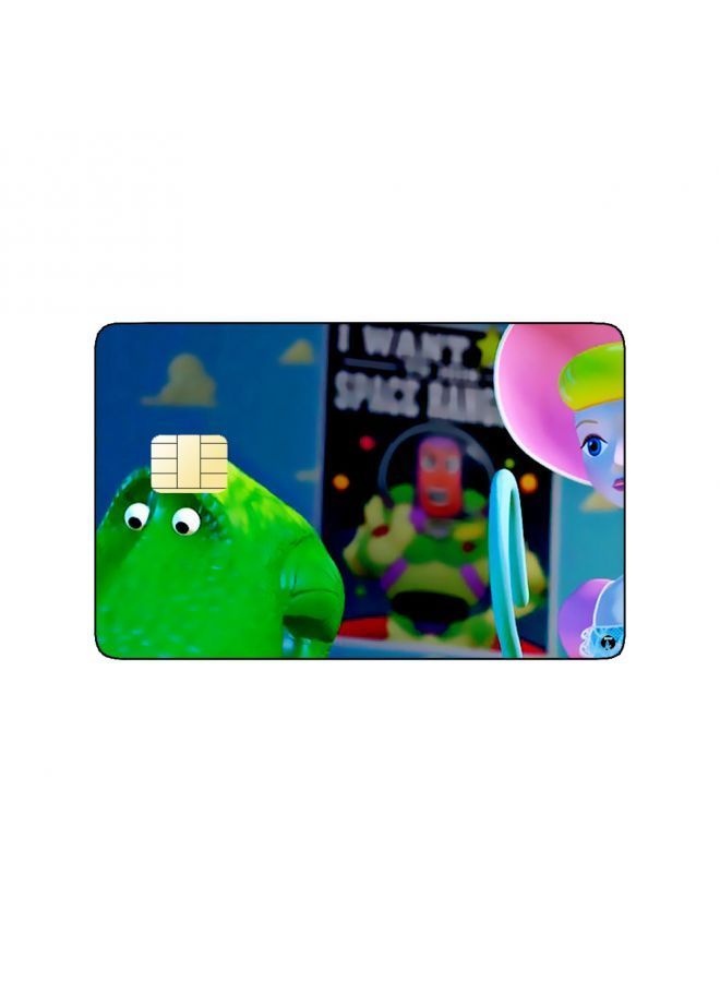 RKN PRINTED BANK CARD STICKER Animation Rex And Little Bo Peep From Toy Story By Disney - Image 1