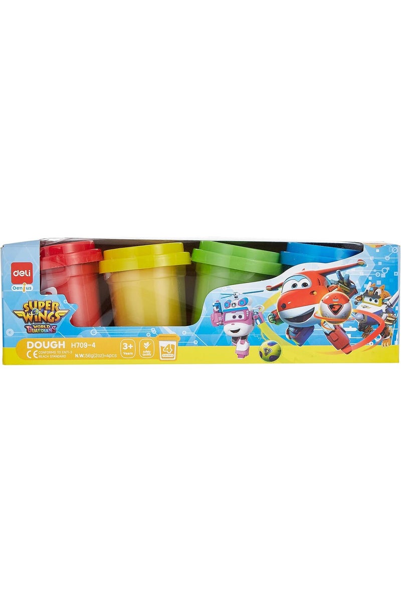 Deli EH709-4 Modeling Dough –  4 Assorted Colors, Soft & Easy to Mold, Safe, 4 pcs - Image 3